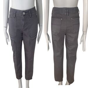 DEMOCRACY “Ab” Solution Utility Jeans Charcoal Grey Stretch Size 6